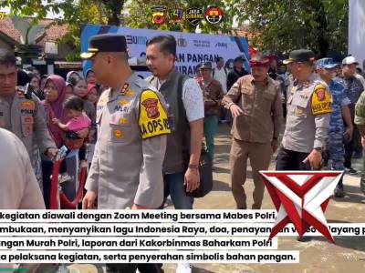 Polres Subang melaksanakan kegiatan Bazar/Pasar Murah.