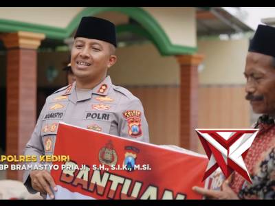 Gelar Baksos, Kapolres Kediri Serahkan Bantuan Sumur Bor untuk Warga Babatan