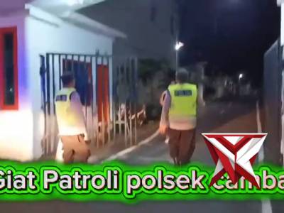 Himbauan kamtibmas oleh patroli polsek cambai