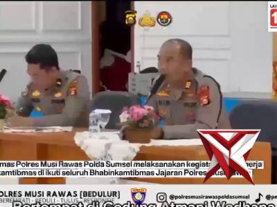 Polres Musi Rawas, Sat Binmas Gelar Anev Kinerja Bhabinkamtibmas Jajaran April 2026. - PoliceTube