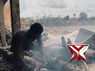 Polri melakukan giat bersih