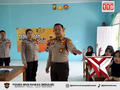 Sosialisasi penerimaan polri Polres Musi Rawas
