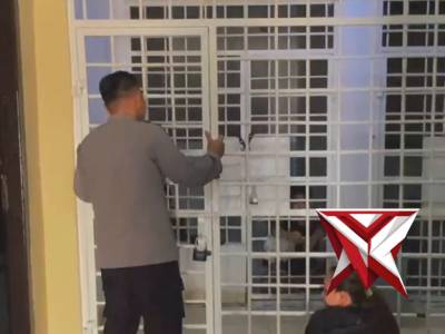 Polsek sungai lilin menemani keluarga lapas