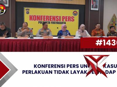 KONFERENSI PERS UNGKAP KASUS PERLAKUAN TIDAK LAYAK TERHADAP ANAK | Polda Jogja News #1436 - PoliceTube