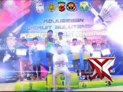 Penutupan Bulu tangkis Cibapa II Polres Ciamis
