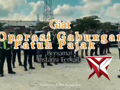 OPERASI GABUNGAN PATUH PAJAK SATLANTAS POLRES BANGKALAN BERSAMA INSTANSI TERKAIT
