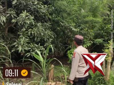 Anggota Polsek Jejawi melaksanakan giat Mitigasi Karhutla