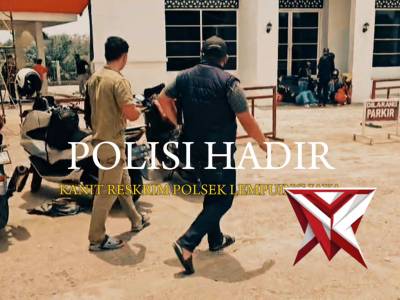 POLISI HADIR PERSONIL POLSEK LEMPUING JAYA