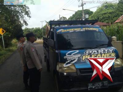 Anggota Polsek Jejawi giat KRYD dgn target Orang, Surat Kendaraan, Muatan dari kendaraan
