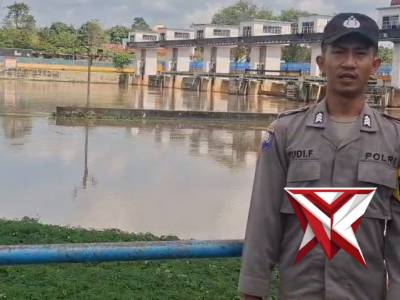 monitoring debit air di bendungan irigasi perjaya