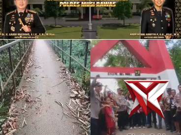 Perbaikan jembatan di desa pedang kec.muara beliti kab. Musi rawas