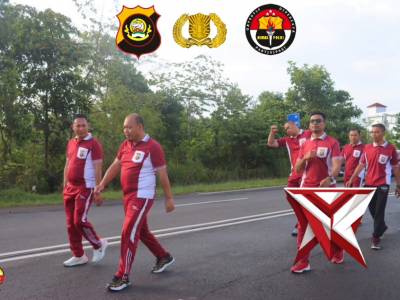 OLAHRAGA BERSAMA POLRES PALI