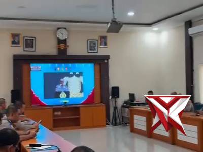 Kapolres Musi Rawas Hadiri Pembukaan Rakernis Gabungan Empat Satker Polri Secara Virtual