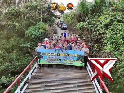 Polres Musi Rawas Renovasi Jembatan