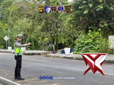 Satlantas Polres Muba Laksanakan Pengaturan Lalu Lintas - PoliceTube
