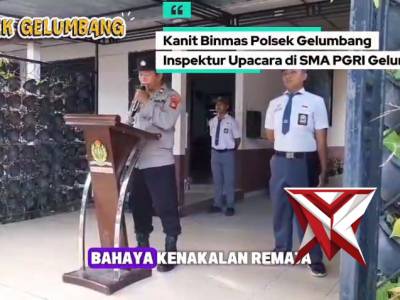 Membangun karakter generasi bangsa sejak dini. Kanit Binmas Polsek Gelumbang,Aiptu Warsa,S.Sos hadir - PoliceTube