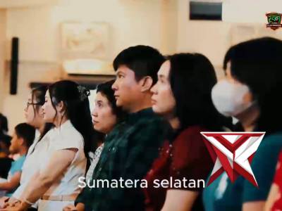 Kapolda Sumsel IJP Sandi Nugroho meninjau langsung pengamanan puncak perayaan Paskah 2026 di Plg