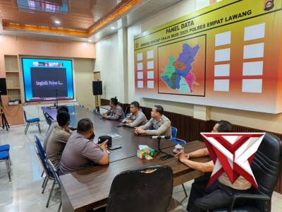 Zoom metting asesment dan validasi data silog Polres empat lawang