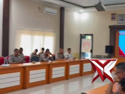 Kapolres Musi Rawas Hadiri Pembukaan Rakernis Gabungan Empat Satker Polri Secara Virtual