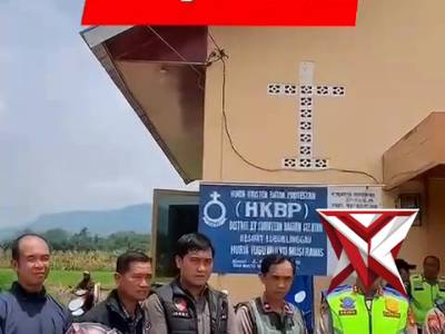 Kapolres Musi Rawas cek Gereja KBP - PoliceTube