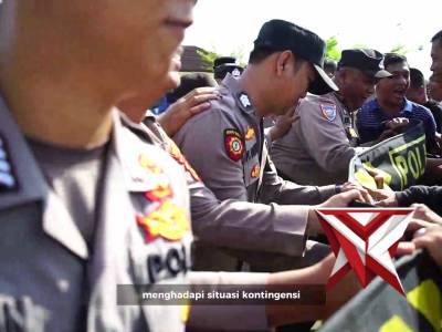 Latihan Simulasi Sispamkota dan Latihan Pencegahan Karhutla 
Polres OKI Hadir