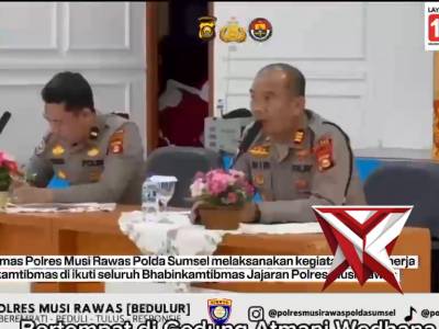 Polres Musi Rawas, Sat Binmas Gelar Anev Kinerja Bhabinkamtibmas Jajaran April 2026.