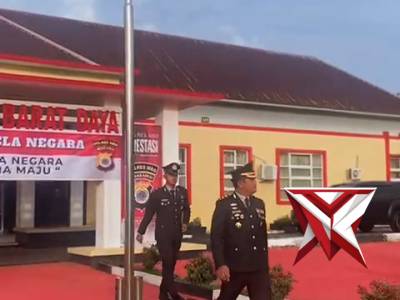 Upacara hari kesadaran polres maluku barat daya