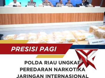 Polda Riau ungkap peredaran narkotika jaringan internasional