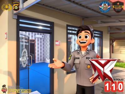 Bila ada permasalahan dan butuh bantuan Polisi silakan hubungi :
Call center : 110 ( Bebas Pulsa )
