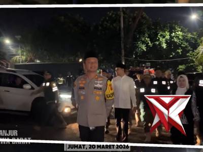 Kapolres Cianjur bersama Forkopimda melaksanakan monitoring Pos Terpadu dan Pos Pengamanan - PoliceTube