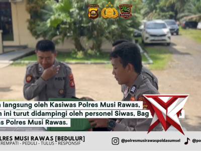 &ldquo;Supervisi Tahap I Polres Musi Rawas: Wujud Penguatan Kinerja Polsek Jajaran&rdquo; - PoliceTube
