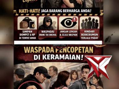 Selalu berhati-hati dan waspada diri, himbauan Kamtibmas Polsek jayaloka Polres Musi Rawas