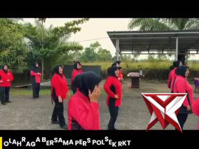 Giat senam Olahraga Bersama Polsek RKT Polres Prabumulih
