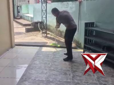 Pembersihan masjid oleh bhabinkamtibmas