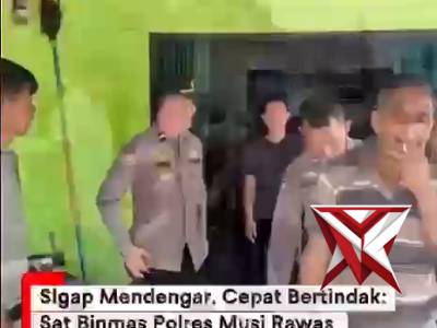 Kapolda Sumsel IJP DR. Sandi N-Kapolres Musi Rawas-Laks Prog Kapolda Sambang dan