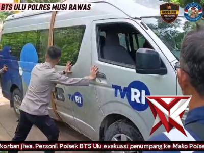 *Laka Lantas Tunggal di Jembatan Cik Ani, Korban Karyawan TVRI Palembang Selamat*

Kecelakaan lantas