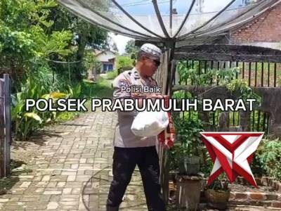 BERBAGI POLSEK PRABUMULIH BARAT