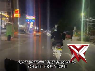 GIAT PATROLI MALAM SAT SAMAPTA POLRES OKU TIMUR - PoliceTube