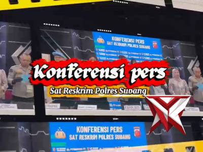 KONFERENSI PERS SAT RESKRIM POLRES SUBANG
