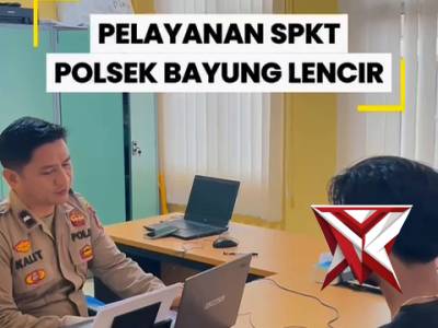 " Polsek Bayung Lencir memberikan pelayanan kepada masyarakat yang ingin membuat surat kehilangan "
