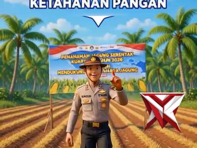 Himbauan ketahanan pangan Polres Musi Rawas