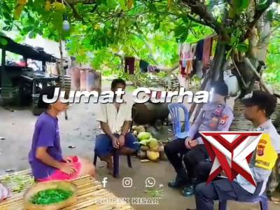 Personil polsek kisar melaksanakan kegiatan jumat curhat