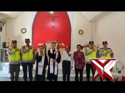 Polri Hadir, Pastikan Ibadah Paskah Berjalan Khidmat