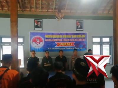 Kapolsek menghadiri Pertemuan Rutin Tri Bulan Forum Komunikasi Pencak Silat Dan Bela Diri Ngrayun.