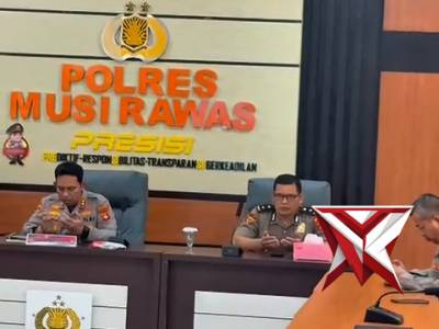 Kapolda IJP Sandi Nugroho Kapolres Musi Rawas Hadiri Rakernis Gabungan Empat Satker Secara Virtual