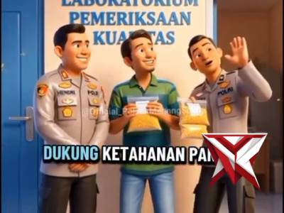 Polsek megang sakti mengatar jagung ke bulog