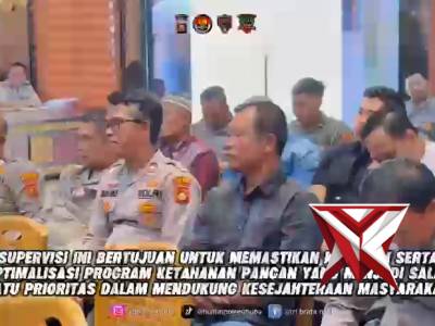 SUPERVISI BIRO SDM POLDA SUMSEL DI POLRES MUBA MEMASTIKAN OPTIMALISASI PROGRAM KETAHANAN PANGAN