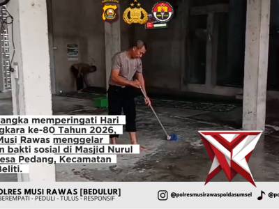 Bakti Sosial Polres Musi Rawas, Wujud Nyata Arahan Kapolda Sumsel