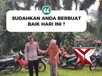 Aksi Humanis Personel Polres Musi Rawas Bantu Warga Sepuh Beribadah di Gereja - PoliceTube