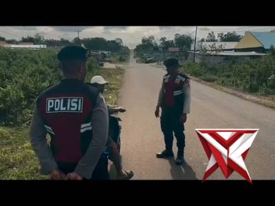 Patroli pagi sekaligus gatur oleh piket patroli sat samapta polres MBD